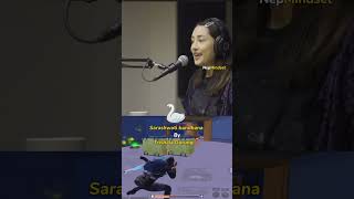 Trishala Gurung sings Saraswati Bandhana on Sisan Baniyas podcast🥻 nepal [upl. by Yrelle]