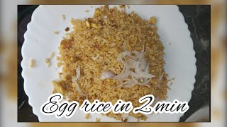 EGG FRIED RICE  EASY RECIPE  IN 2MINS [upl. by Lain938]