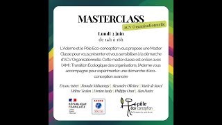 Master Classe quotACV Organisationnellequot [upl. by Sivrup]