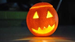 Como hacer una naranja de halloween How to do a halloween orange [upl. by Rashidi]