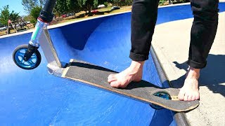 WORLDS BEST SKATEBOARD SCOOTER TRICKS 2017 [upl. by Dlorej]