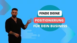 Finde deine klare POSITIONIERUNG  durch die richtige Positionierung mehr Kunden als Coach [upl. by Ysnap]