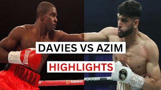 Adam Azim vs Ohara Davies Highlights amp Knockouts [upl. by Trudey345]