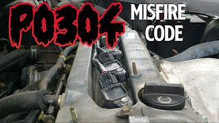 P0304 Cylinder 4 misfire code fix [upl. by Yrokcaz]