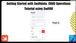 SwiftUI Tutorial SwiftData CRUD Contact List for iOSXcode [upl. by Nive]