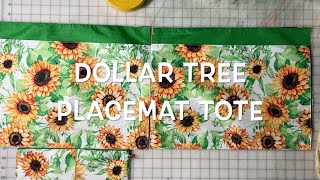 Dollar Tree Placemat Tote [upl. by Zoilla]