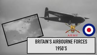 Britains Airborne forces early 1950s film on training of British paratroops and glider pilots [upl. by Ulysses]