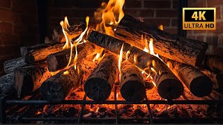 🔥 FIREPLACE 4K Relaxing Fireplace with Burning Logs and Crackling Fire Sounds [upl. by Maribelle]