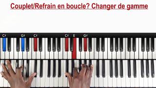 Dieu tout puissant  Le changement de gamme  1  Tutoriel PIANO QUICK [upl. by Shelbi]