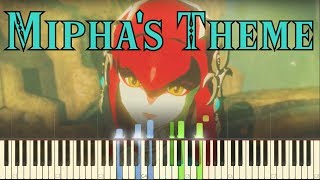 The Legend of Zelda Breath of the Wild  Miphas Theme  Piano Synthesia [upl. by Ettevram21]