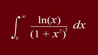 Integral of lnx1x22 from 0 to infinity [upl. by Enawyd970]