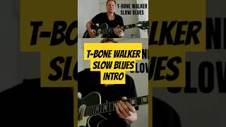 T Bone Walker slow blues guitar intro G [upl. by Molli]