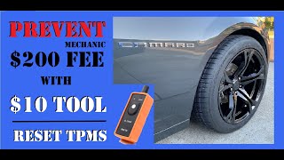 Reset Camaro Tire Pressure Monitor Sensor TPMS in 2 minutes [upl. by Maris342]