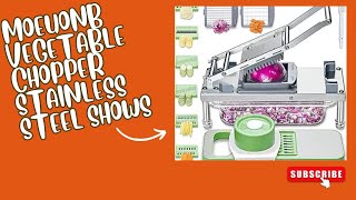 Allin1 Vegetable Chopper with 8 Blades  Mandoline Slicer 😍👌 vegetablechopper kitchenware [upl. by Allimac425]