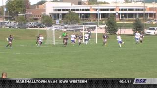 IOWA WESTERN 1 MARSHALLTOWN 0 MENS SOCCER 10414 [upl. by Esinrahs]