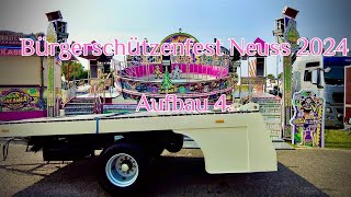 Bürgerschützenfest Neuss 2024 Aufbau 4 [upl. by Fax]