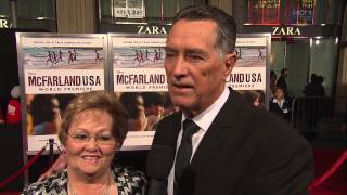 McFarland USA World Premiere Jim White interview  HD [upl. by Yelsew791]