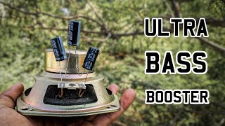 How to increase BASS in speakers  Bass Booster Circuit  Ultra BASS in speakers using capacitor [upl. by Lesly]