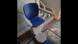 Stannah 260 Siena Stairlift with a internal bend rail [upl. by Laurene]