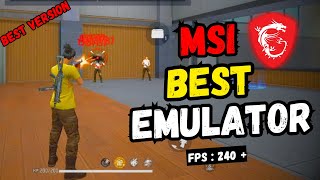 Msi 5 Best Version For Low End Pc  2GB Ram No Graphics Card  Msi Lite For Free Fire OB43 [upl. by Gavriella]