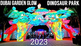 DUBAI Garden Glow 2023 4K Largest Glow Park Tourist Attraction Dubai 2023 🇦🇪 [upl. by Nageet]