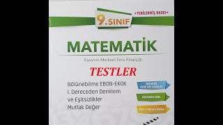 42 Birinci dereceden bir bilinmeyenli denklemler soru çözümü Test 1  Sonuç Yayınları [upl. by Crystie102]