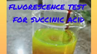 fluorescence test for succinic acidreaction testinglabtest👇 [upl. by Nileak196]