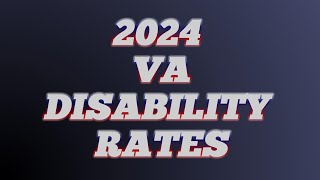 VA Disability Pay Chart 2024 Rates 2025 Updated Link In Description [upl. by Rucker]