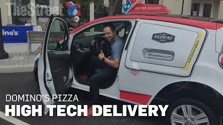 Behind The Wheel Of Dominos Pizza New High Tech Delivery Car [upl. by Saint]