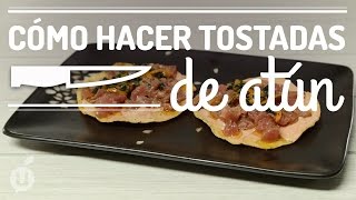 Cómo hacer tostadas de atún  How to make Tuna Tostadas  Kiwilimon [upl. by Aynad725]