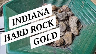 HARD ROCK GOLD MINING IN INDIANA plus HEX pan TroubledOnePaydirt paydirt gaw drawing [upl. by Trebmal]