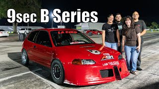 800hp B Series Civic Running 100 Index Class [upl. by Kliber]