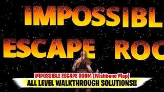 IMPOSSIBLE ESCAPE ROOM Fortnite All Levels Solutions  Wishbone Impossible Escape Room Walkthrough [upl. by Nsaj]