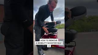 How to remove a Mobility Scooter seat 💺 mobilityxstore [upl. by Langdon820]