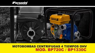 MOTOBOMBAS CENTRÍFUGAS PARAZZINI  OHV  MODELOS BP720C  BP1330C [upl. by Martie]