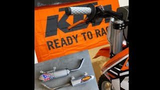 KTM 250sx 2 stroke Exhaust comparison Scalvini FMF and Pro Circuit [upl. by Nadean514]