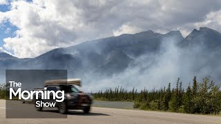 Jasper wildfire Evacuees flee national park as nearby communities on edge [upl. by Lovering]