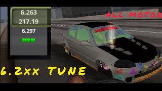 62 FWD Civic All Motor Tune No Limit Drag Racing 20 [upl. by Cul]