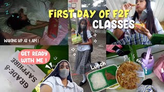 Jhs diaries🏫 First day of F2F classes 2022 Get ready with me  waking up at 5 am 😴 [upl. by Atsugua]