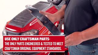 How to Replace a Craftsman ZeroTurn Riding Mower Blade Belt [upl. by Leynad]