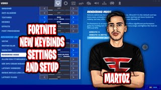 Martoz Updated Fortnite Settings keybinds New Sensitivity and Setup [upl. by Lia]