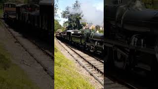 9351 delivers the goods into Crowcombe Heathfield WSR Forties Weekend 14924 [upl. by Anailuig]