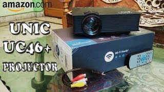 Unic UC46 Unilink WiFi Ready Budget LED Portable Projector Unboxing 2017 [upl. by Eaner95]