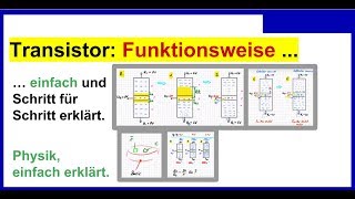 Transistor Funktionsweise einfach und Schritt für Schritt erklärt [upl. by Weinhardt]