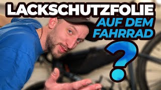 Lackschutzfolie auf dem Carbon Fahrrad anbringen [upl. by Akitahs]