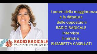 I poteri della maggioranza e la dittatura delle opposizioni intervista a Elisabetta Casellati [upl. by Tierney685]