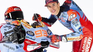 REVEALED Official Gresini Racing Team with Marc Marquez Debut Livery in 2024 MotoGP Season marc [upl. by Sello910]