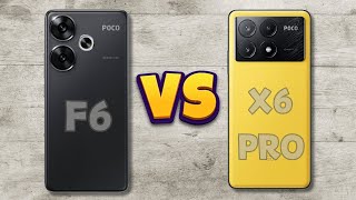 POCO F6 VS POCO X6 PRO  FULL COMPARISON 🔥 [upl. by Elleinnod867]