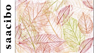 Cool Leaf Prints That Anyone Can Do With Basic Materials  Frottage Technique [upl. by Dwain]