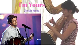 quotIm Yoursquot Jason Mraz Harp Cover [upl. by Ttennej]